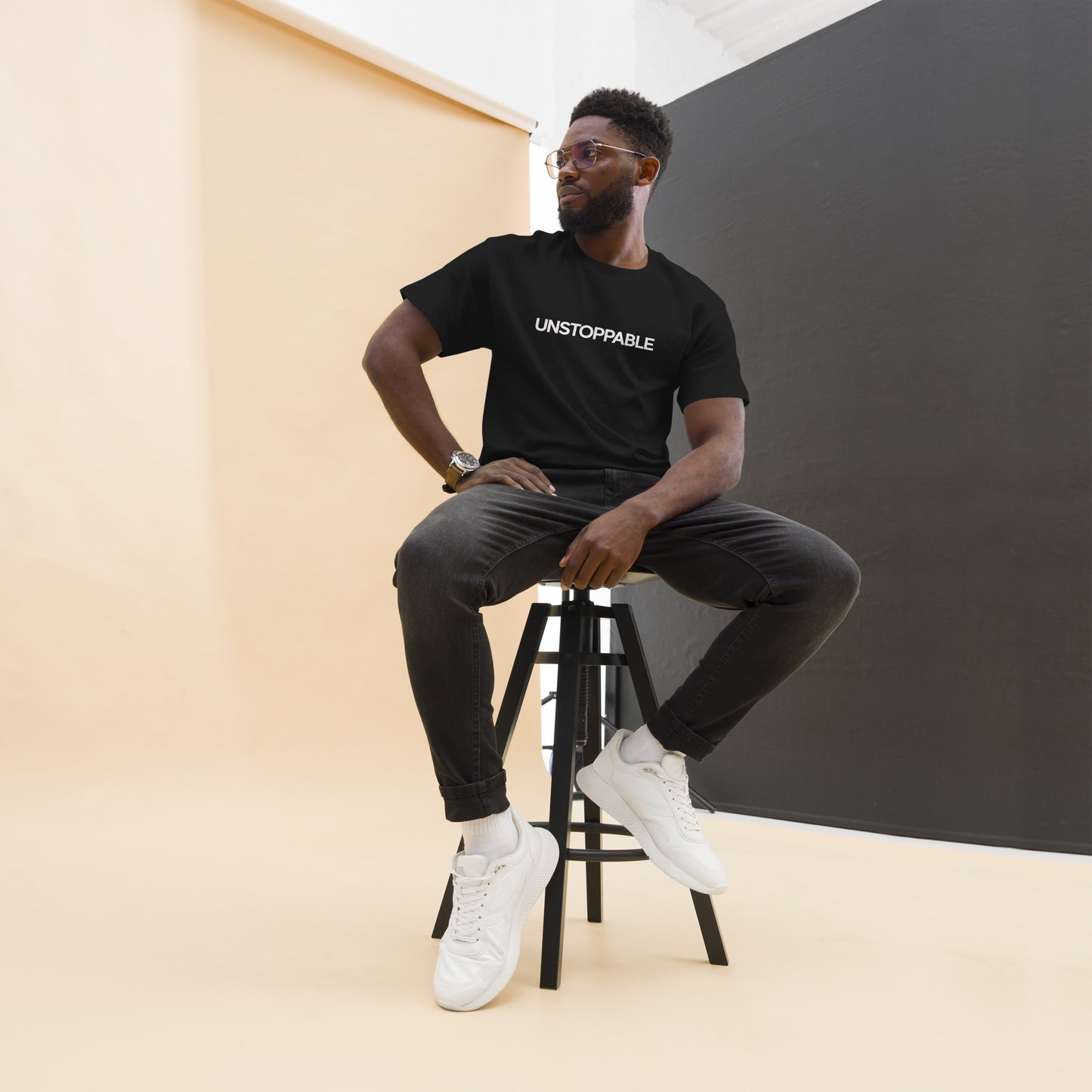 Unstoppable - Luxury Men's Black T-Shirt