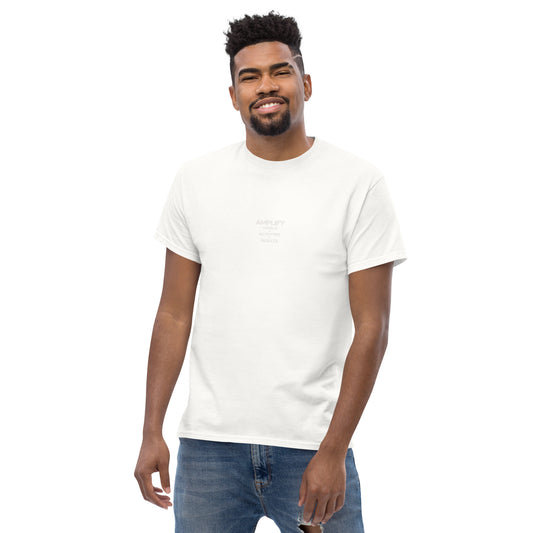 Amplify - Stealth - Luxury Men's White T-Shirt