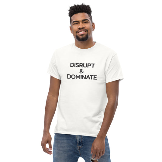 Disrupt & Dominate - Luxury Men's White T-Shirt