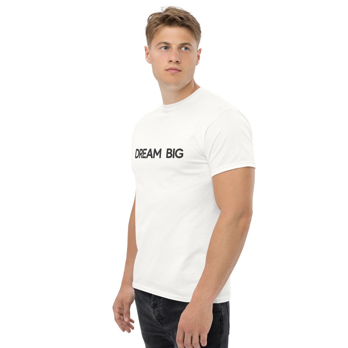 Dream Big - Luxury Men's White T-Shirt