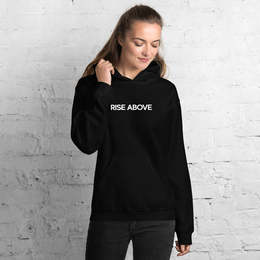 Rise Above - Luxury Women's Black Hoodie