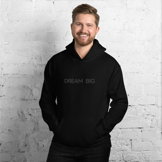 Dream Big - Stealth - Luxury Men's Black Hoodie