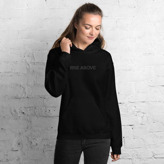 Rise Above - Stealth - Luxury Women's Black Hoodie