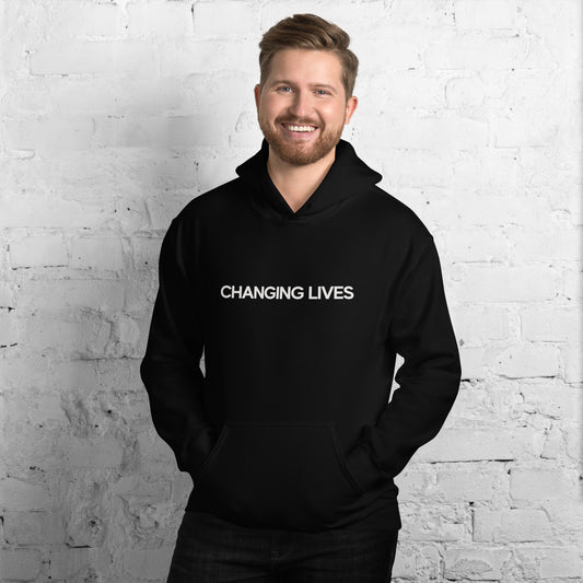 Changing Lives - Luxury Men's Black Hoodie