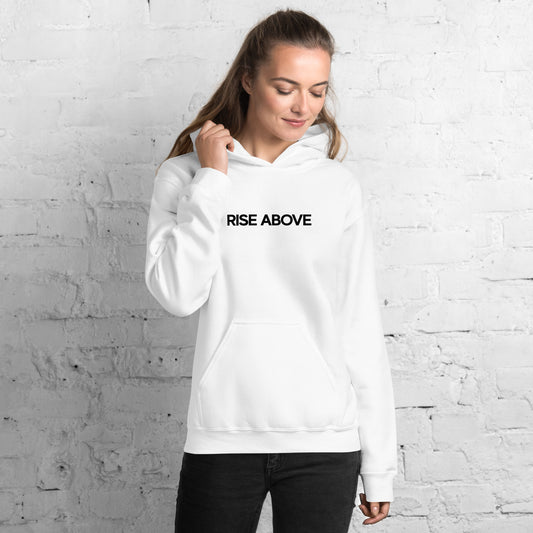 Rise Above - Luxury Women's White Hoodie