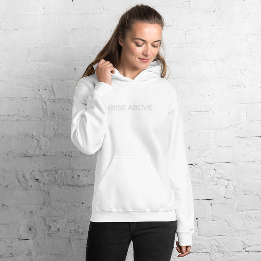 Rise Above - Stealth - Luxury Women's White Hoodie