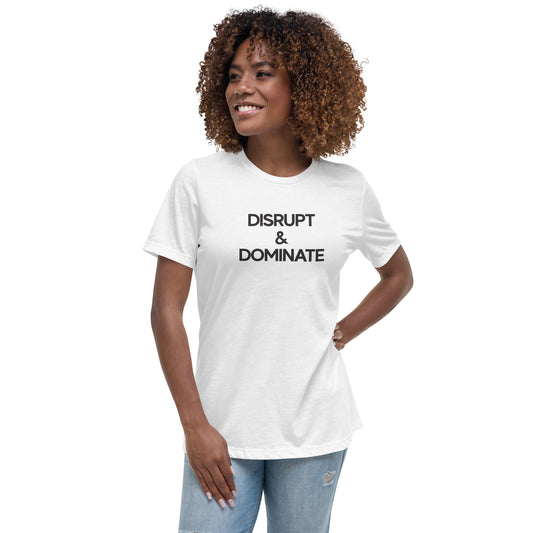 Disrupt & Dominate - Luxury Women's White T-Shirt