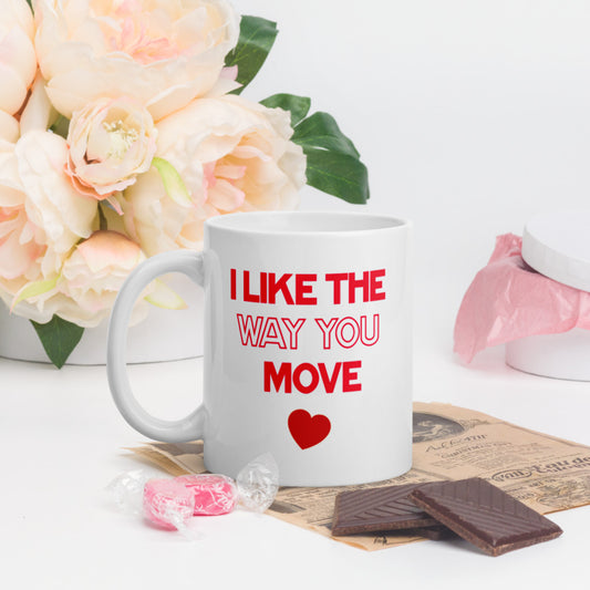 I Like The Way You Move - Red - White Glossy Mug - ON SALE NOW