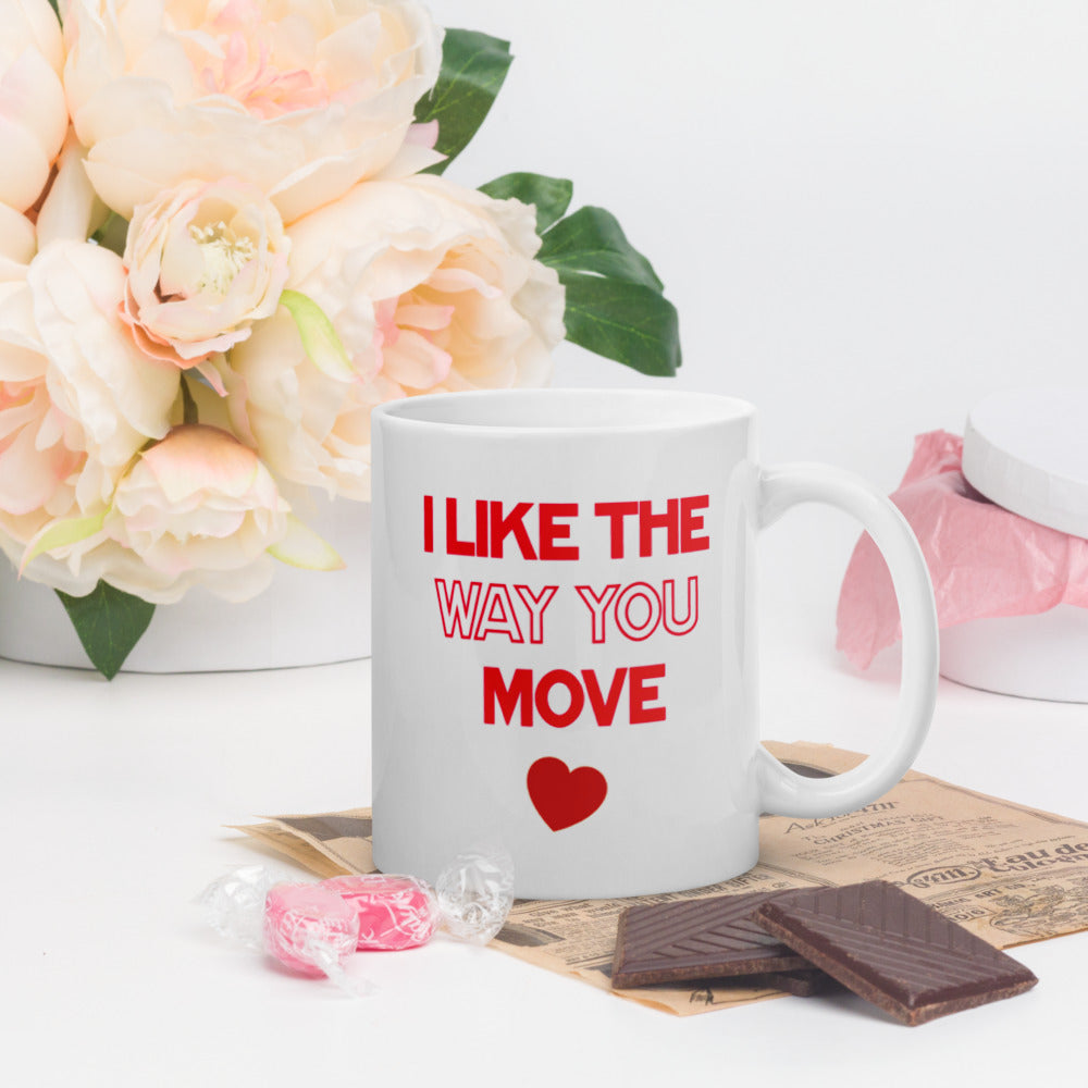 I Like The Way You Move - Red - White Glossy Mug - ON SALE NOW