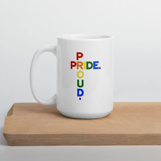 Pride Proud - White Glossy mug