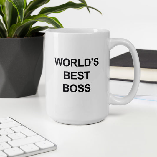 World's Best Boss - White Glossy Mug