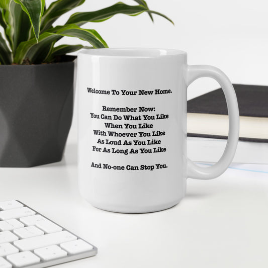 New Home - Our Rules - White Glossy Mug